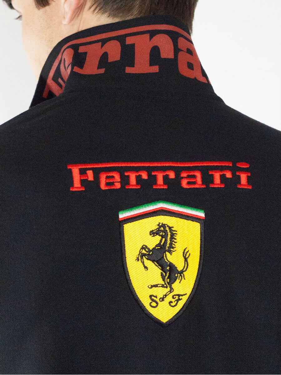 Ferrari polo shirt black_7