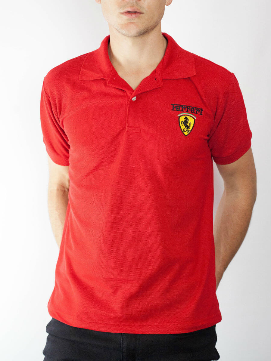 Ferrari polo shirt red_6