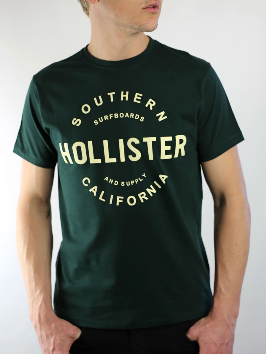 hollister green t shirt