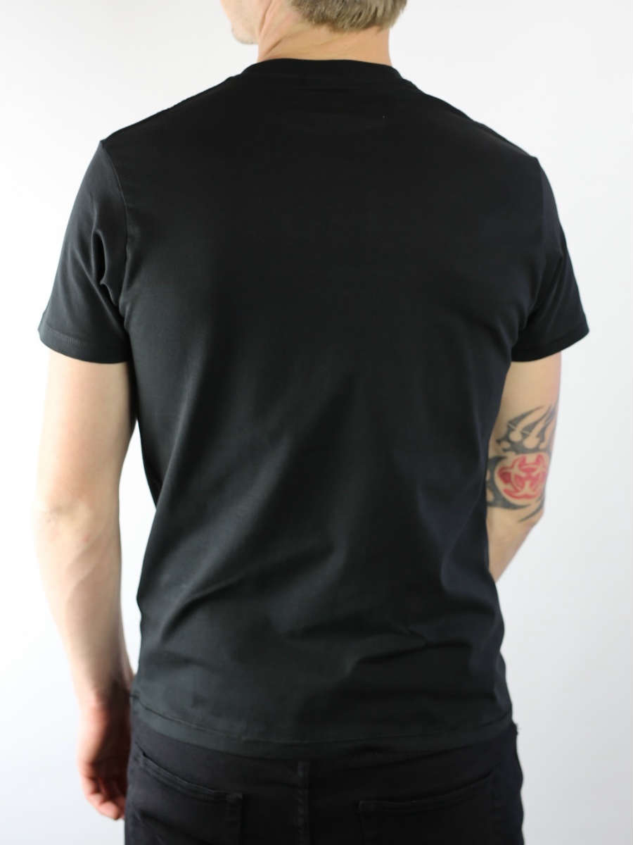 Hollister Slim Logo Print T-Shirt Black