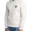 True Religion Quilted Raglan Pull Over Hoodie