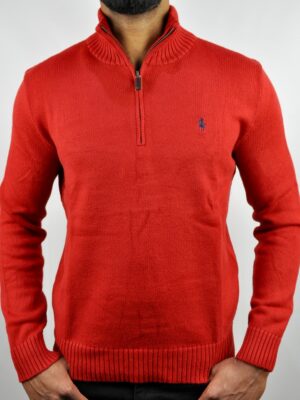 Ralph Lauren Half Zip Sweater Red