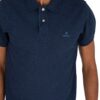 GANT Contrast Collar Pique' Rugger Polo Shirt Navy
