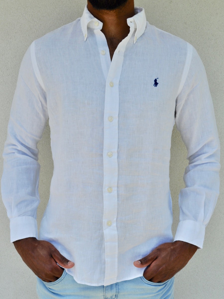 POLO RALPH LAUREN Linen Summer Button Down Shirt