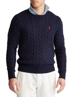Polo Ralph Lauren Cable Knit Cotton Sweater For Men