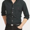 Ralph Lauren Garment Dyed Oxford Shirt in Black