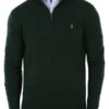 Polo Ralph Lauren Merino Wool Quarter Zip Jumper - Green