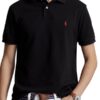 Polo Ralph Lauren Custom Slim Fit Polo Shirt Black