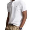 Polo Ralph Lauren Custom Slim Fit Polo Shirt White