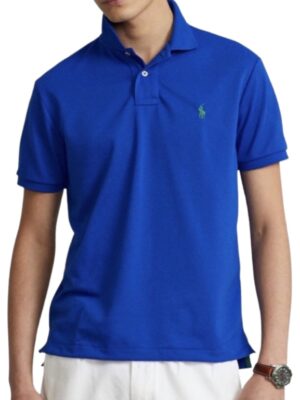 Polo Ralph Lauren Custom Slim Fit Earth Polo Shirt - Blue