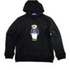 Polo Ralph Lauren Bear Appliqué Terry Hoodie Black