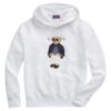 Polo Ralph Lauren Bear Appliqué Terry Hoodie White