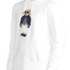 Polo Ralph Lauren Bear Appliqué Terry Hoodie White