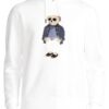 Polo Ralph Lauren Bear Appliqué Terry Hoodie White