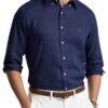 Polo Ralph Lauren Custom Fit Linen Shirt - Navy