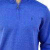 Polo Ralph Lauren Merino Wool Quarter Zip Jumper Blue