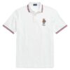 Polo Ralph Lauren Bear Polo Shirt Custom Slim Fit - White