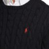 Polo Ralph Lauren Cable Knit Crew Neck Cotton Jumper - Black